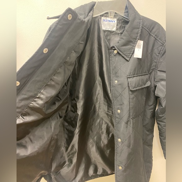 Old Navy Quilted Utility Jacket black NWT - Picture 9 of 15
